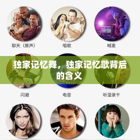 独家记忆舞,独家记忆歌背后的含义