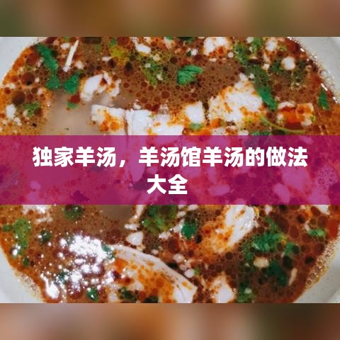 独家羊汤，羊汤馆羊汤的做法大全 