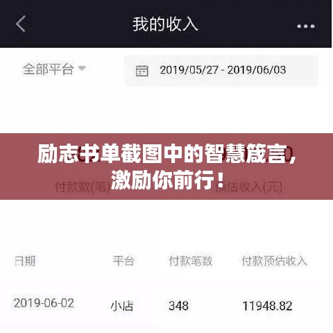 励志书单截图中的智慧箴言,激励你前行!