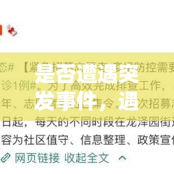 是否遭遇突发事件,遇突发事件时的处理原则