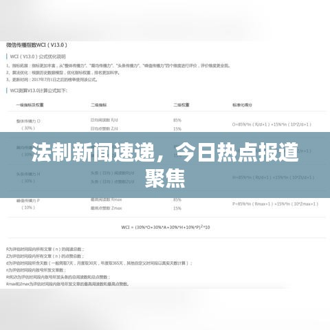 法制新闻速递，今日热点报道聚焦