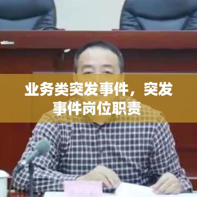 业务类突发事件,突发事件岗位职责