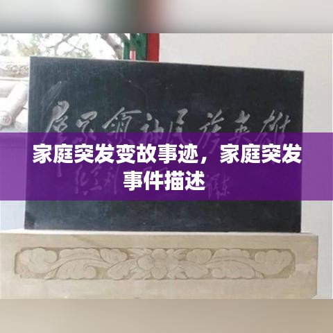 家庭突发变故事迹，家庭突发事件描述 