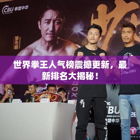 世界拳王人气榜震撼更新，最新排名大揭秘！