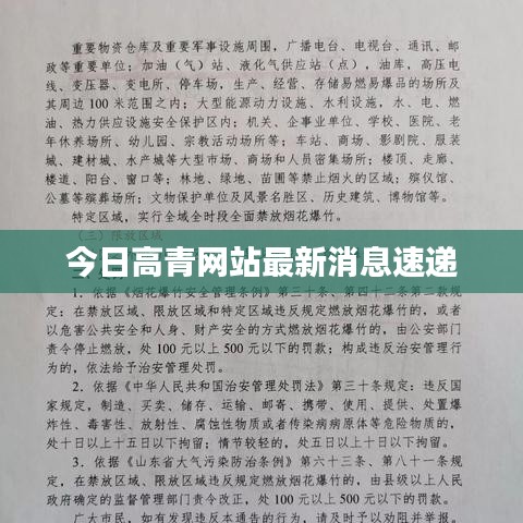 今日高青网站最新消息速递
