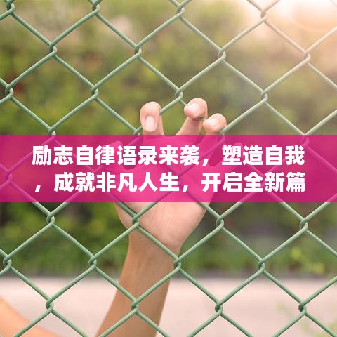 励志自律语录来袭，塑造自我，成就非凡人生，开启全新篇章！