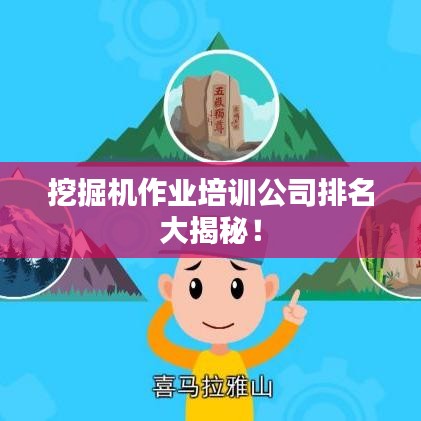 挖掘机作业培训公司排名大揭秘！