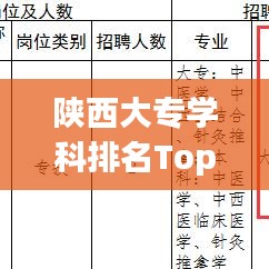 陕西大专学科排名Top10榜单揭晓！
