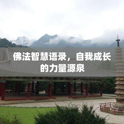 佛法智慧语录，自我成长的力量源泉
