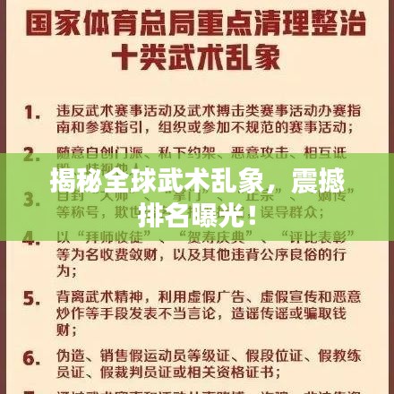 揭秘全球武术乱象，震撼排名曝光！
