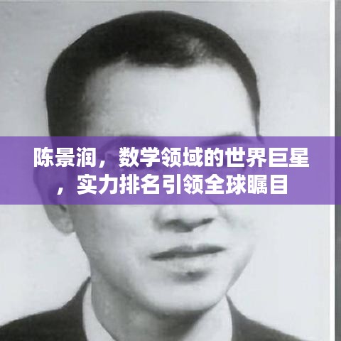 陈景润,数学领域的世界巨星,实力排名引领全球瞩目