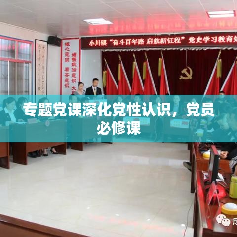 专题党课深化党性认识,党员必修课