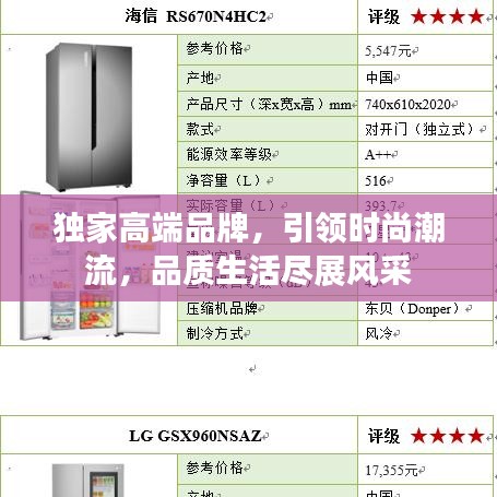 独家高端品牌，引领时尚潮流，品质生活尽展风采