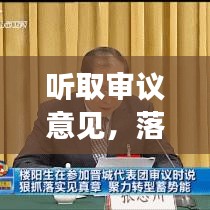 听取审议意见，落地有声，实践见真章