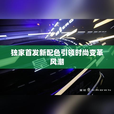 独家首发新配色引领时尚变革风潮