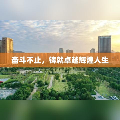奋斗不止,铸就卓越辉煌人生
