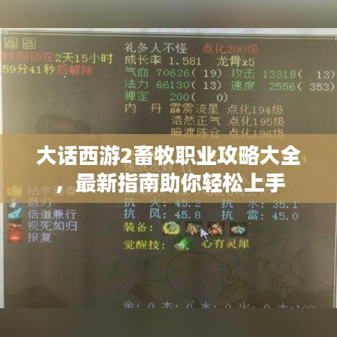 大话西游2畜牧职业攻略大全,最新指南助你轻松上手