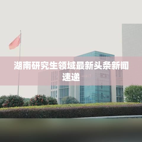 湖南研究生领域最新头条新闻速递