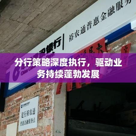 分行策略深度执行，驱动业务持续蓬勃发展