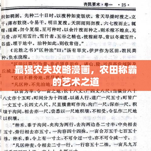 最强农夫攻略漫画,农田称霸的艺术之道