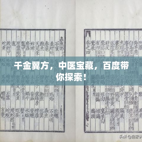 千金翼方，中医宝藏，百度带你探索！