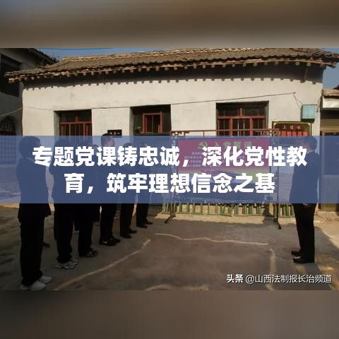 专题党课铸忠诚，深化党性教育，筑牢理想信念之基
