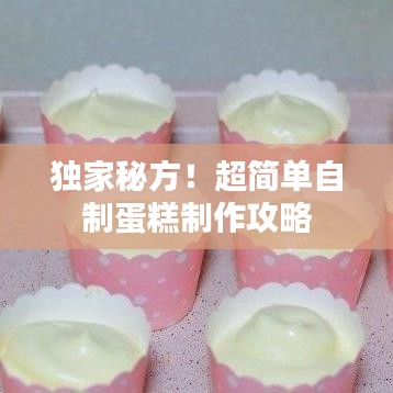 独家秘方！超简单自制蛋糕制作攻略