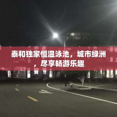 泰和独家恒温泳池，城市绿洲，尽享畅游乐趣