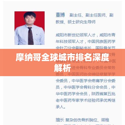 摩纳哥全球城市排名深度解析