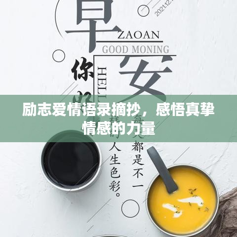 励志爱情语录摘抄，感悟真挚情感的力量