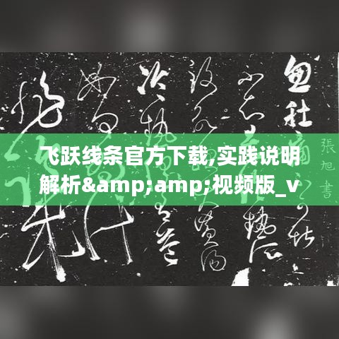 飞跃线条官方下载,实践说明解析&视频版_v8.422