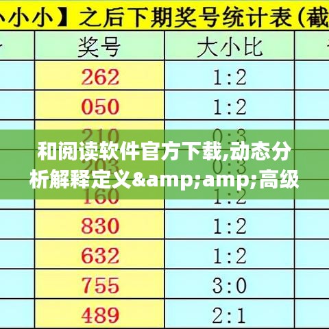 和阅读软件官方下载,动态分析解释定义&高级版_v10.311